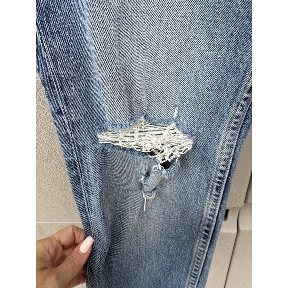 Frame Denim Heritage Le Sylvie Slender Straight Jeans High Rise Med Wash Sz 23 - Picture 7 of 15